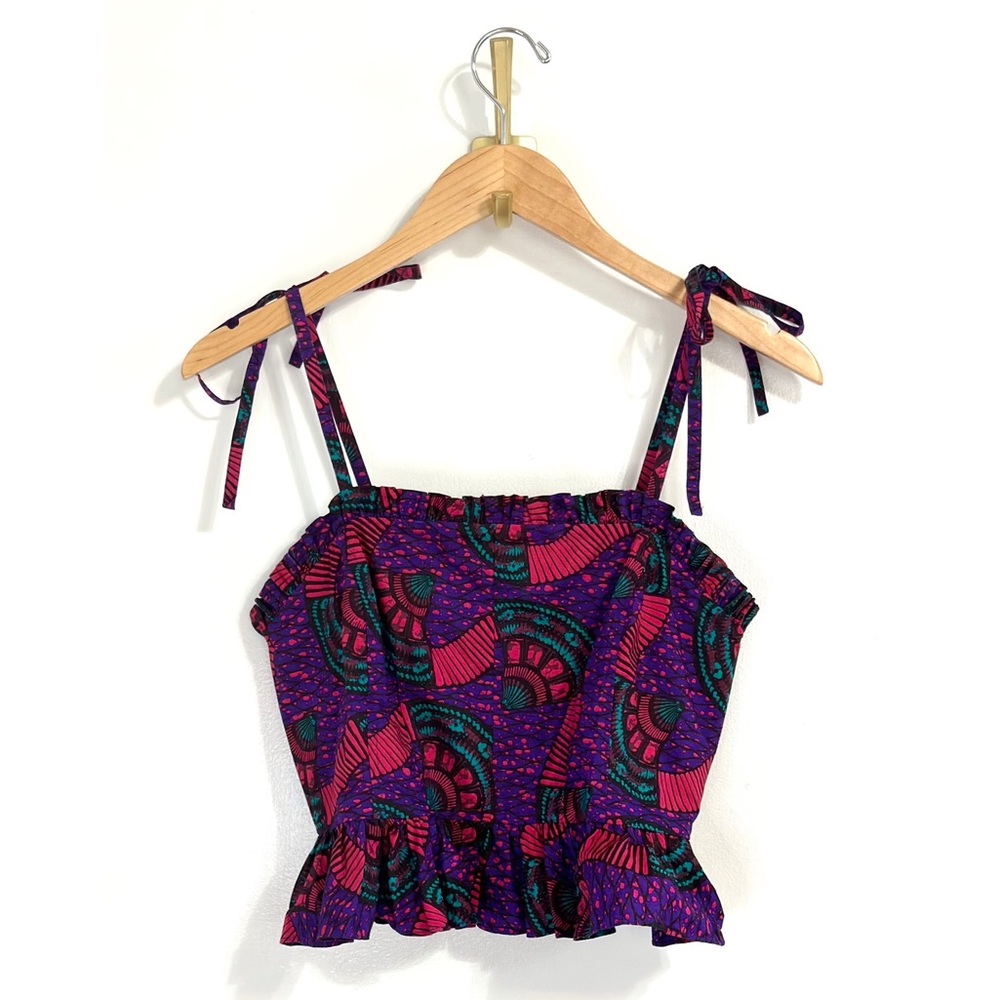 Ulla Johnson Sleeveless Corset Filipa Peplum Top